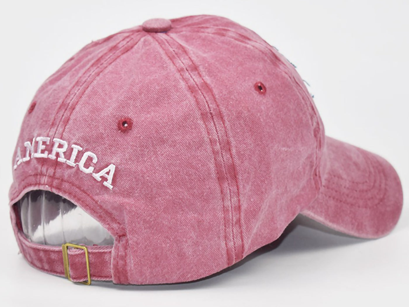 Gorra de algodón lavado con parche bordado de la bandera estadounidense del 4 de julio de Anna-Kaci