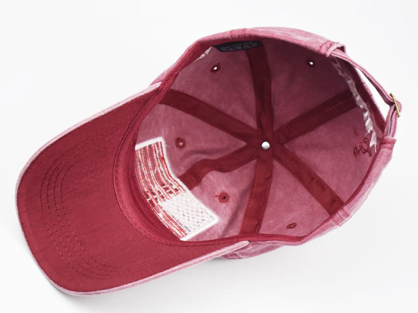 Gorra de algodón lavado con parche bordado de la bandera estadounidense del 4 de julio de Anna-Kaci