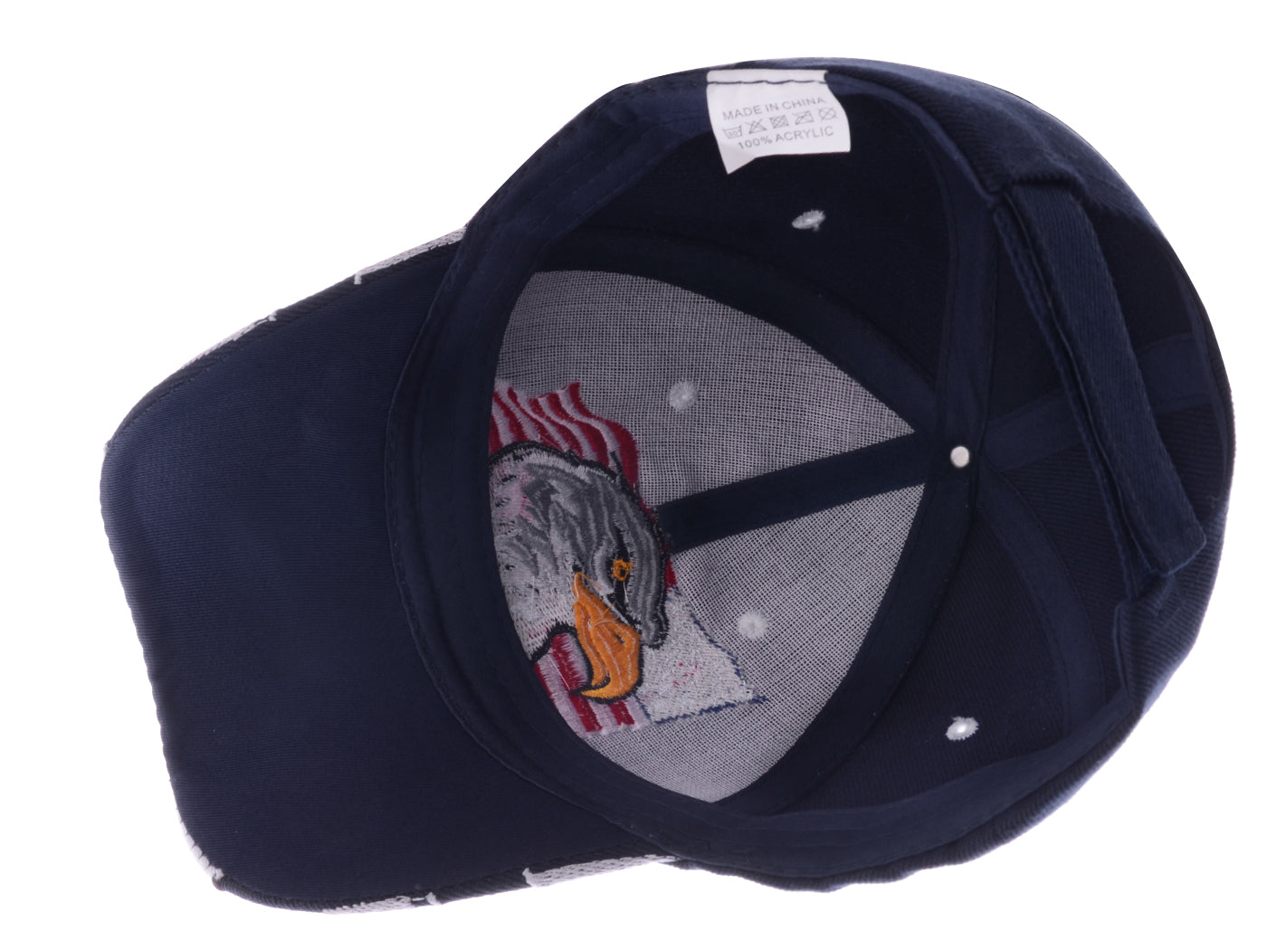 Gorras de béisbol con velcro ajustables en 3D con la bandera estadounidense patriótica de Anna-Kaci, con águila y halcón