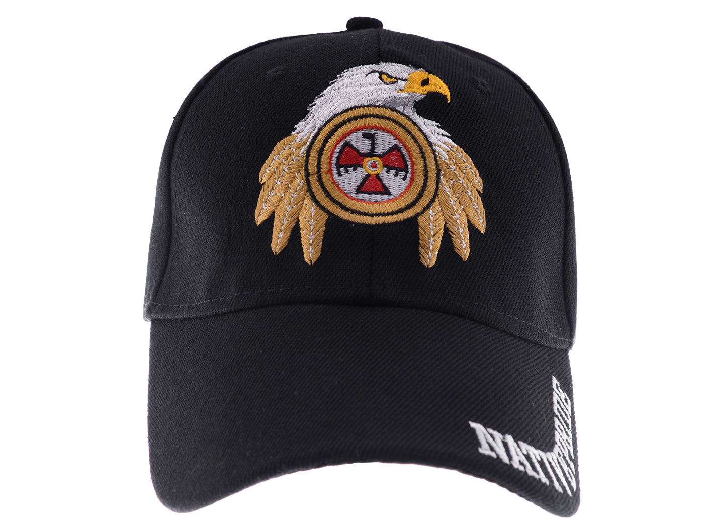 Gorras de béisbol con velcro ajustables en 3D con la bandera estadounidense patriótica de Anna-Kaci, con águila y halcón