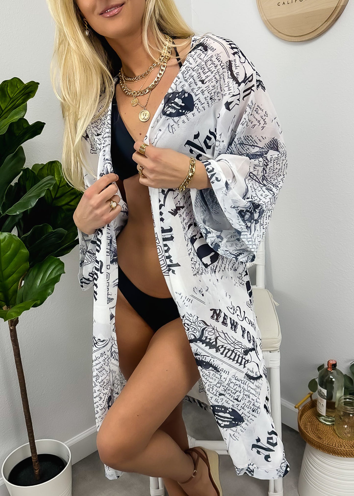 Women Marilyn Monroe Shirts Cardigan Long Open Stuff Kimonos