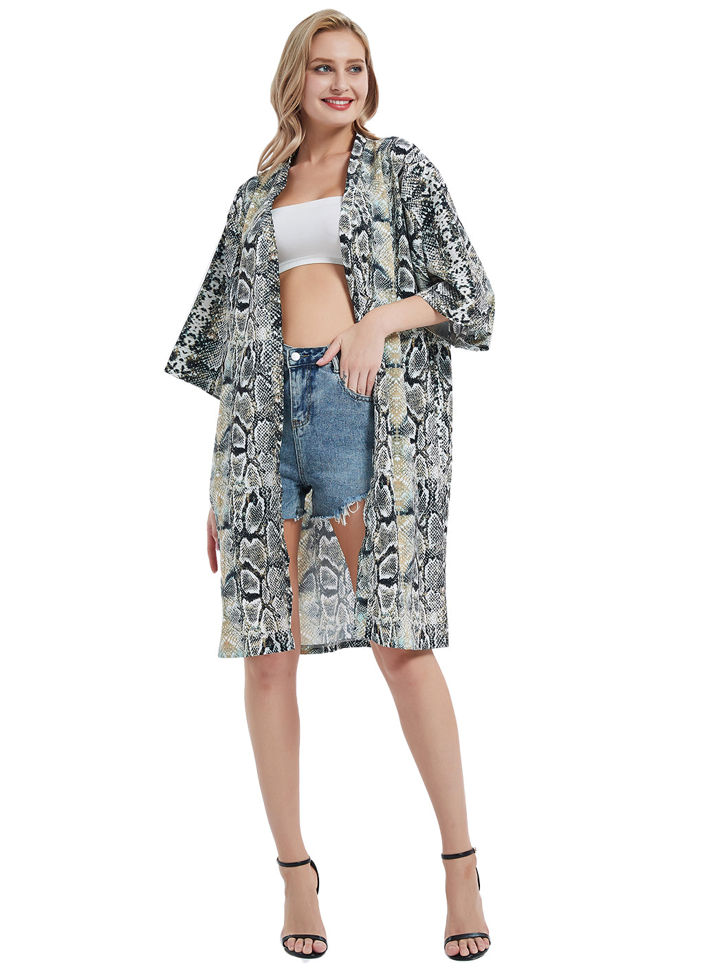 Women Marilyn Monroe Shirts Cardigan Long Open Stuff Kimonos