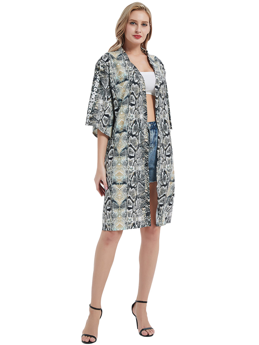 Women Marilyn Monroe Shirts Cardigan Long Open Stuff Kimonos