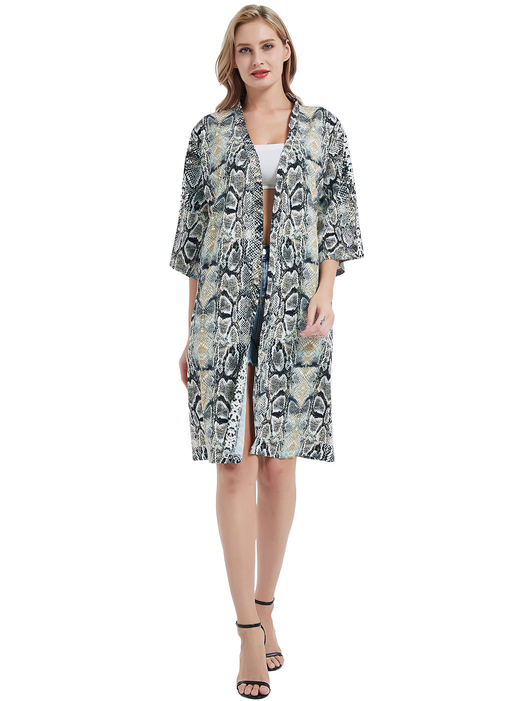 Women Marilyn Monroe Shirts Cardigan Long Open Stuff Kimonos