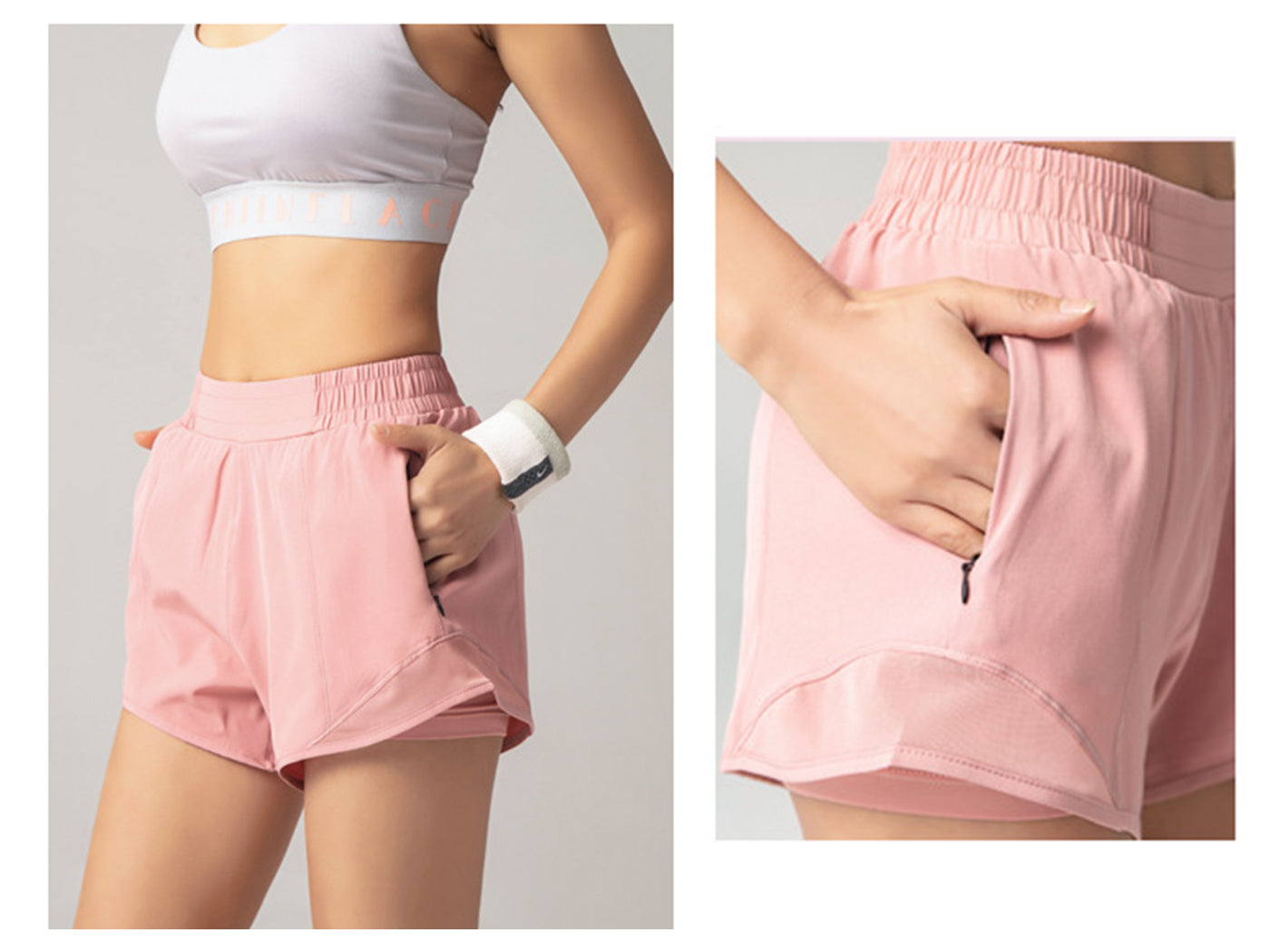 Pantalones cortos para hacer ejercicio, deportes atléticos, correr, yoga, gimnasio, pantalones cortos deportivos