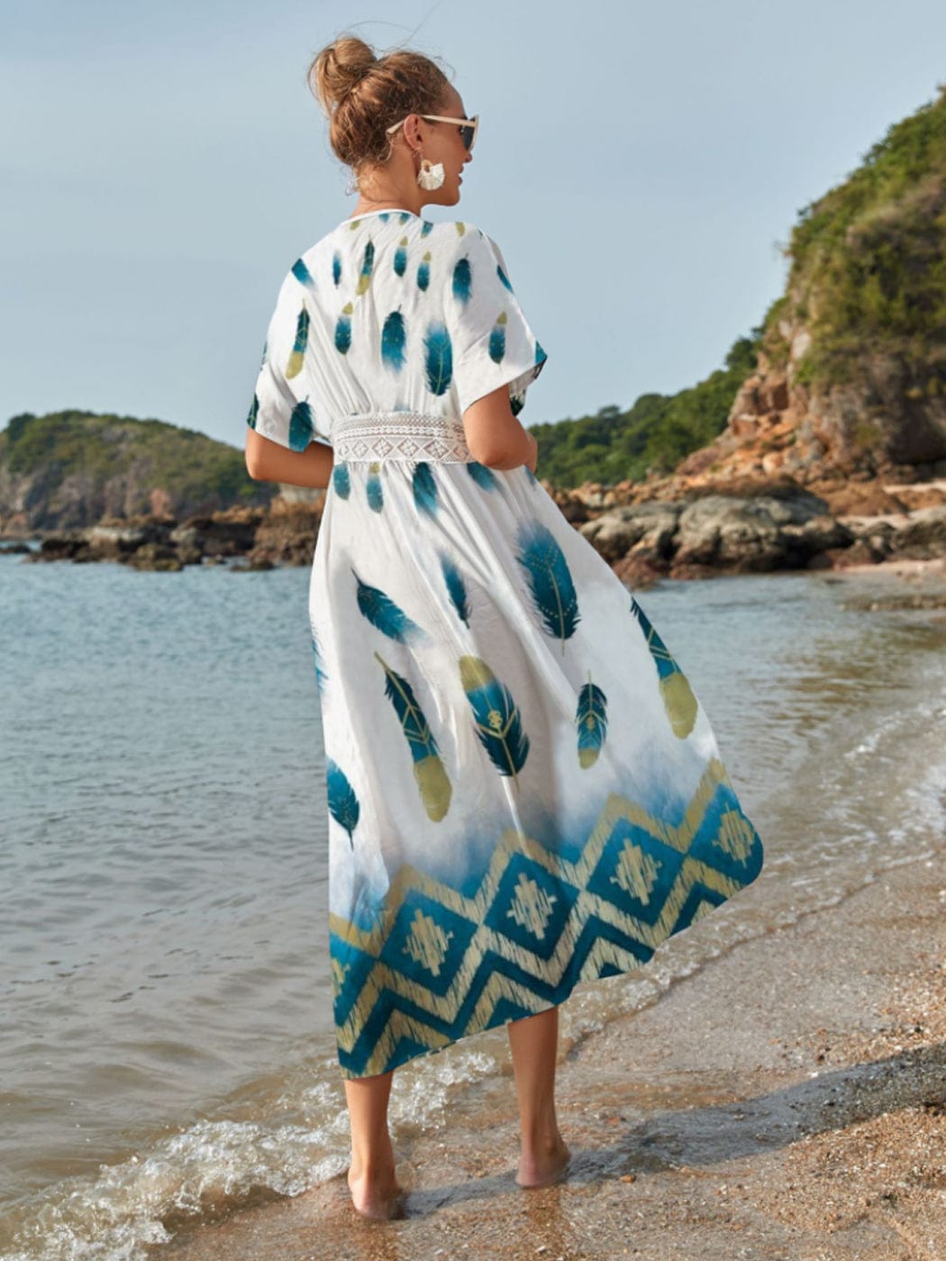 Lace Applique Beach Cardigan