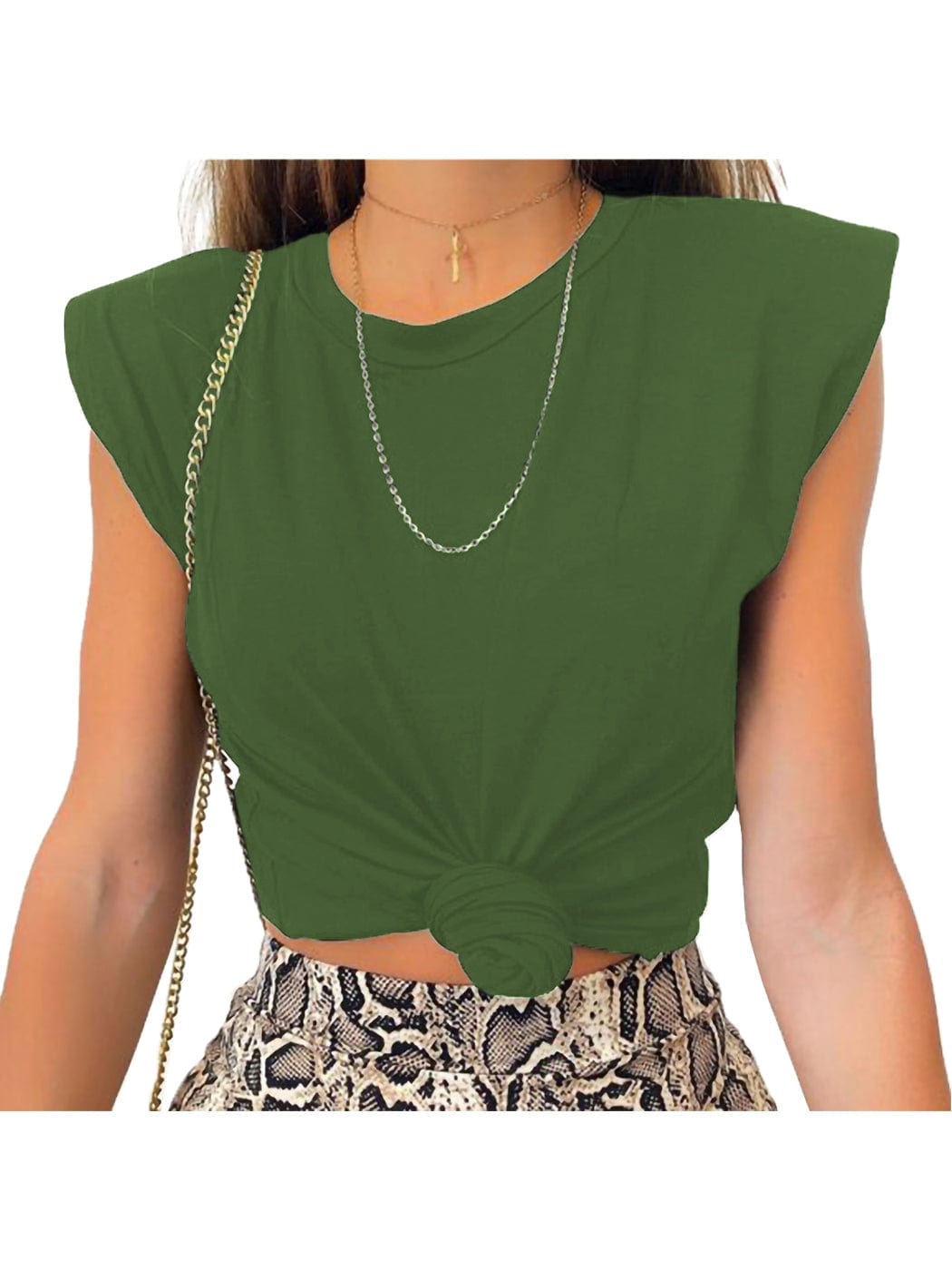 Camisetas sin mangas con hombreras