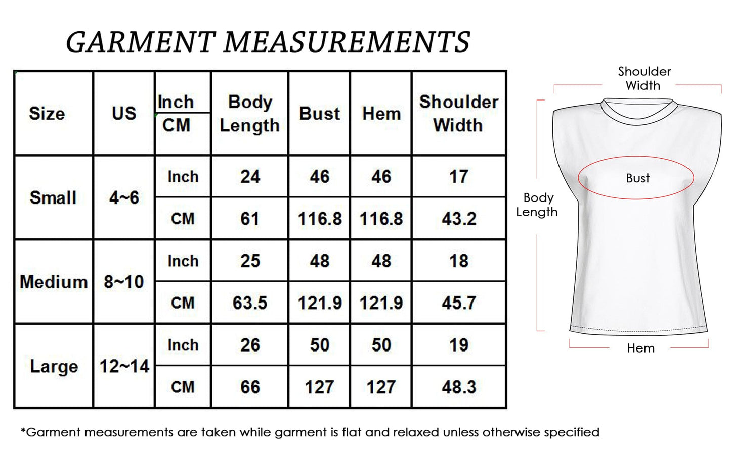 Camisetas sin mangas con hombreras