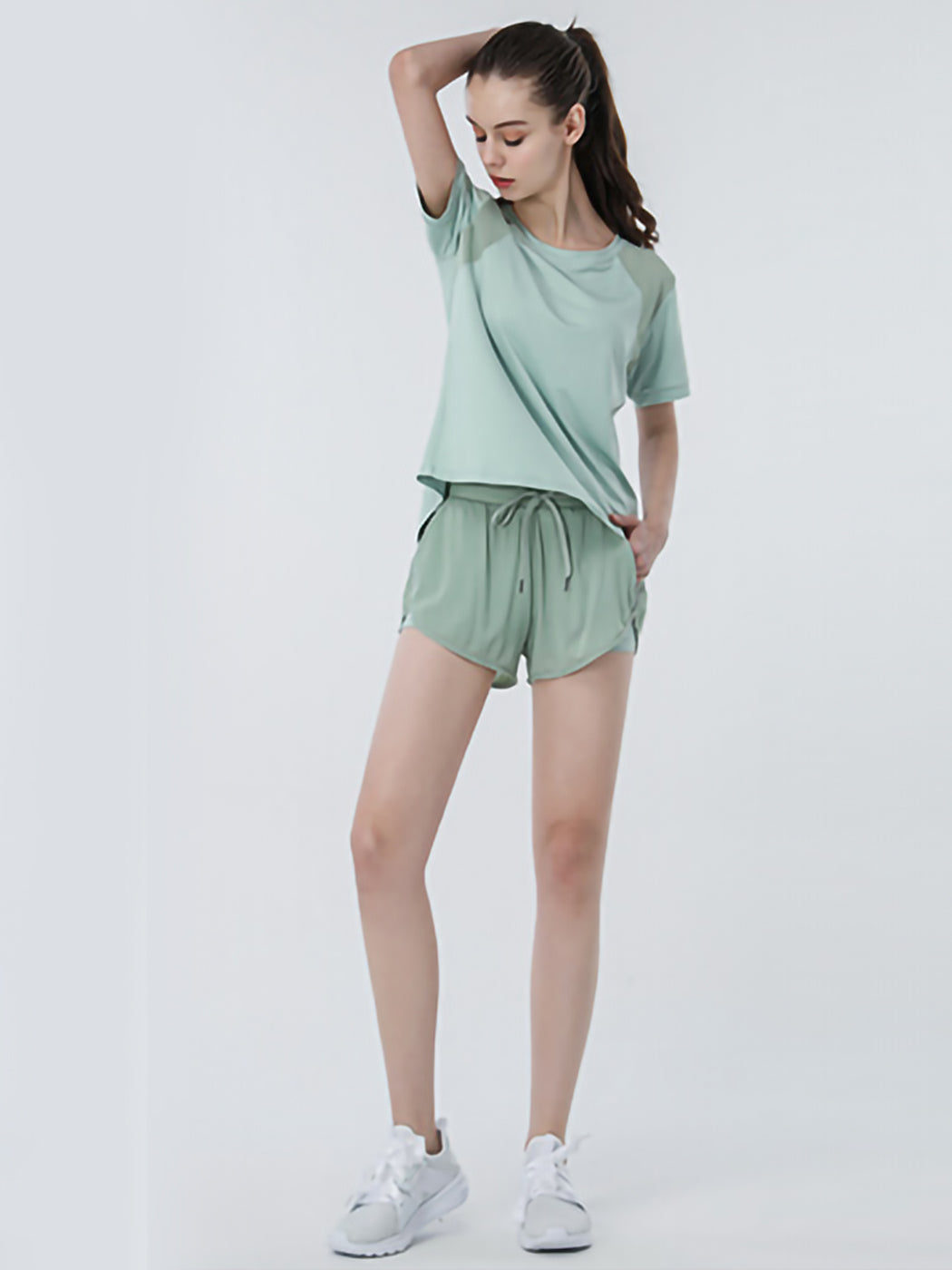 Pantalones cortos deportivos con bolsillos para yoga, correr, hacer ejercicio, gimnasio