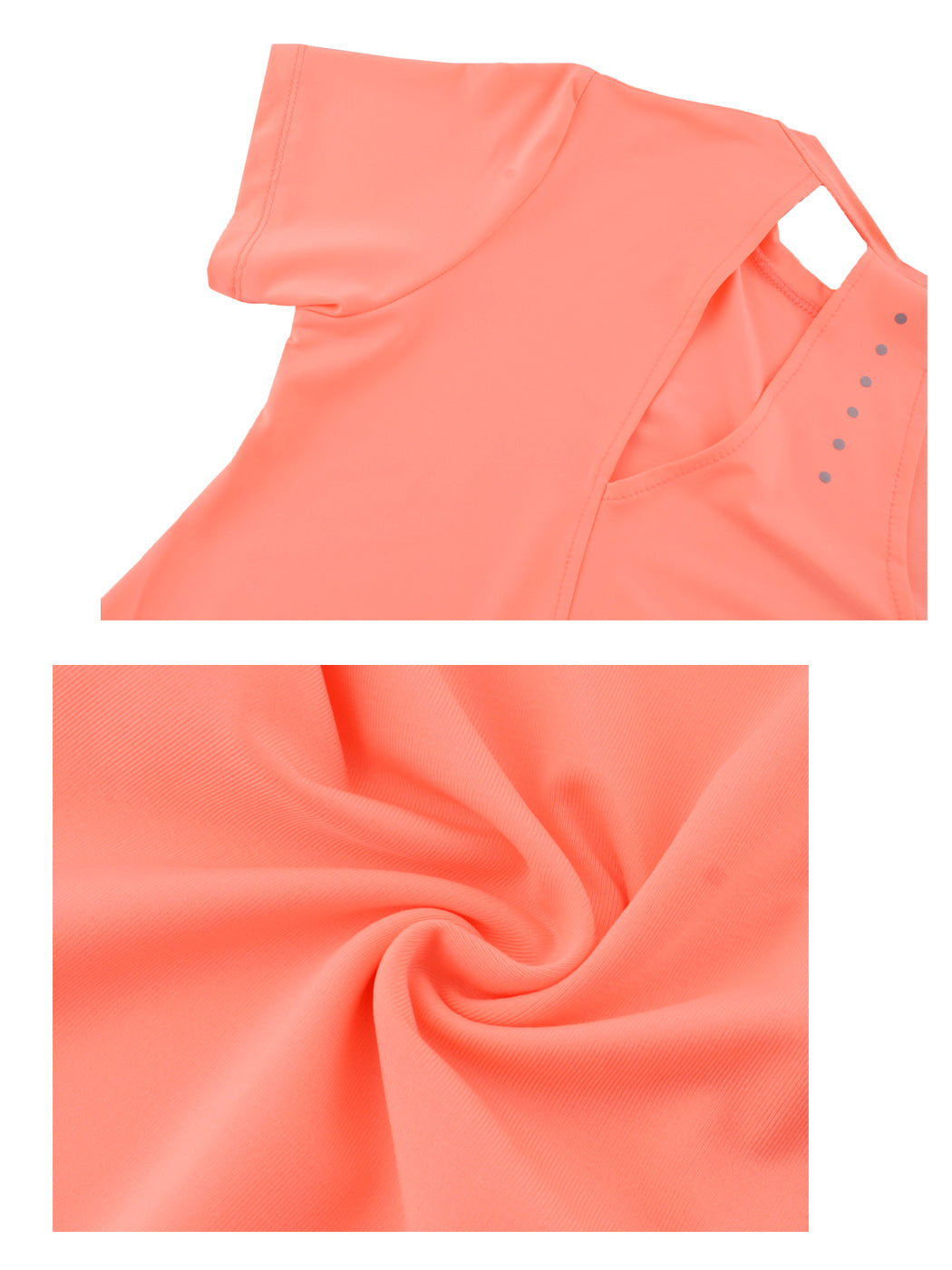 Camisetas de entrenamiento para mujeres Camisetas de yoga con aberturas en forma de cerradura Camisetas sin mangas para correr atléticas