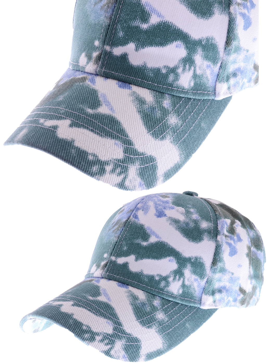 Gorra de béisbol unisex teñida con estilo hip hop de Anna-Kaci, ajustable, de algodón