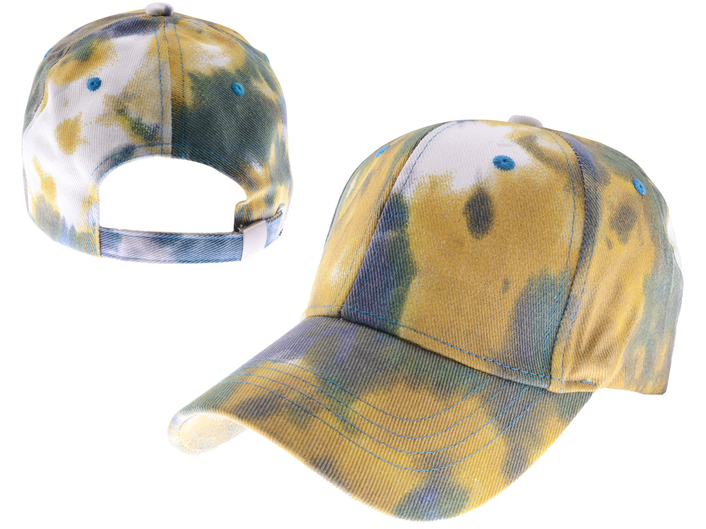 Gorra de béisbol unisex teñida con estilo hip hop de Anna-Kaci, ajustable, de algodón