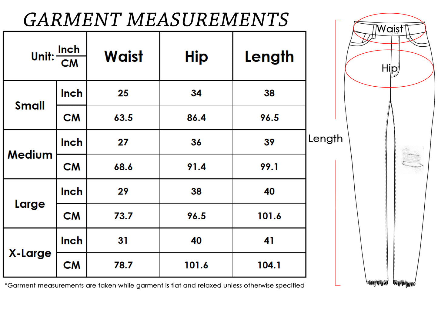 Pantalones vaqueros elásticos con tobillos rotos