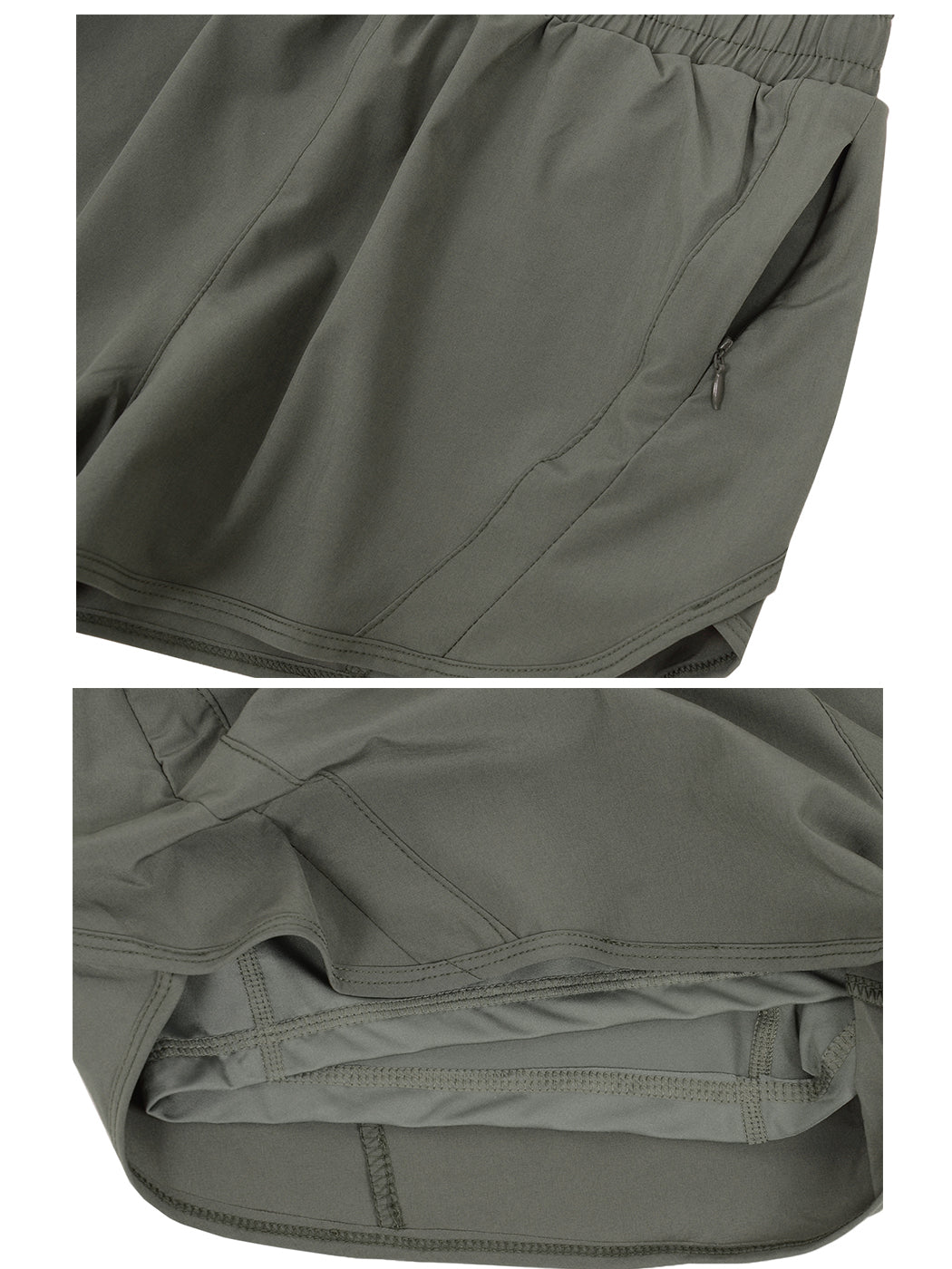 Quick Dry Loose Workout Running Shorts Drawstring Athletic Gym Shorts with Zip Pocket