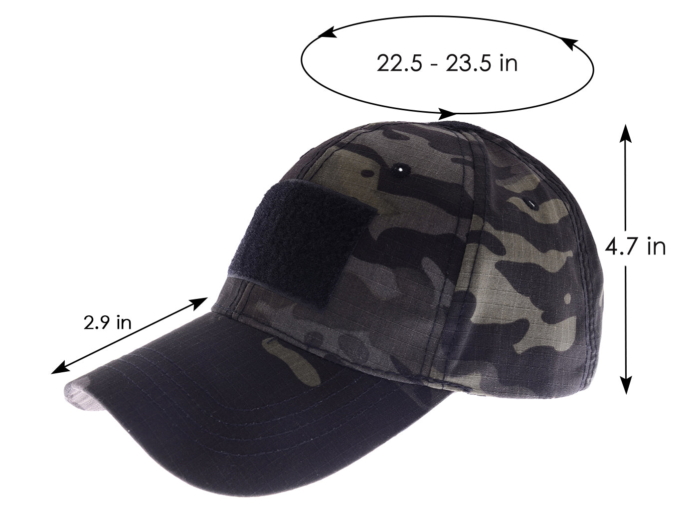 Gorra de béisbol con parche de camuflaje de Anna-Kaci, gorra táctica militar para exteriores