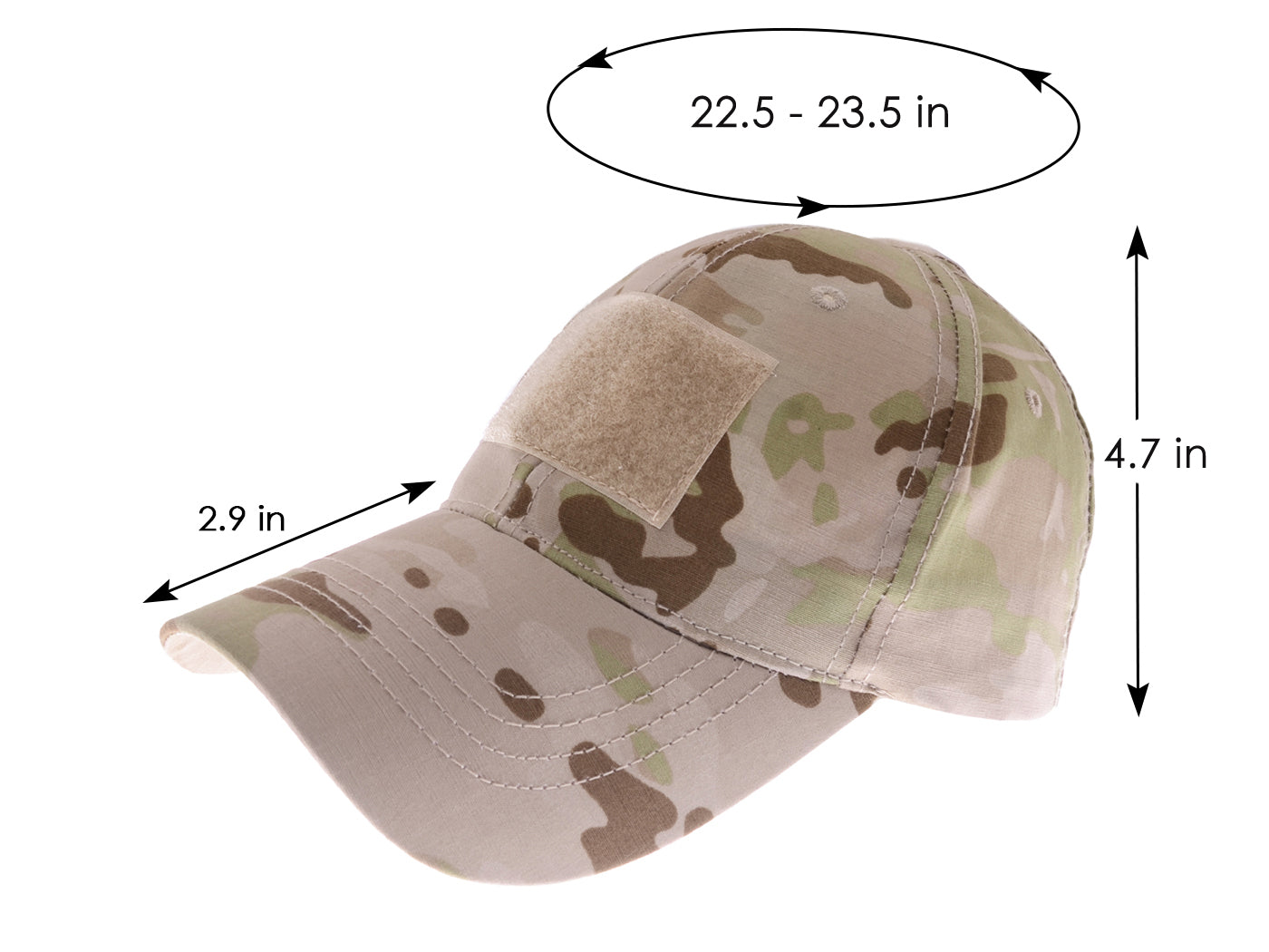 Gorra de béisbol con parche de camuflaje de Anna-Kaci, gorra táctica militar para exteriores