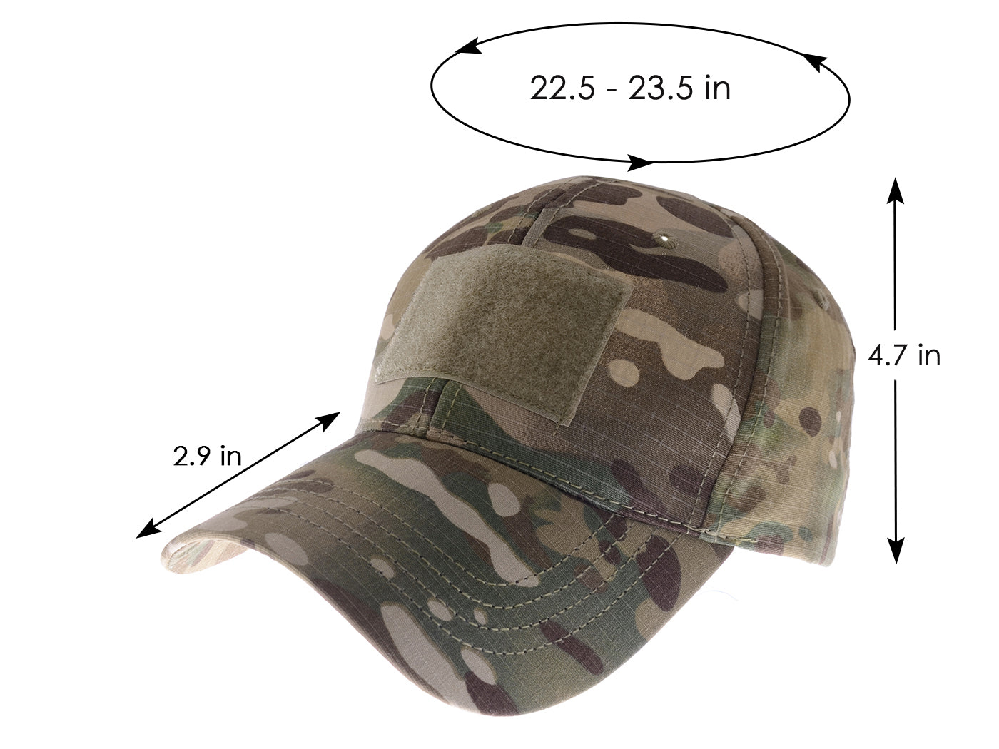 Gorra de béisbol con parche de camuflaje de Anna-Kaci, gorra táctica militar para exteriores
