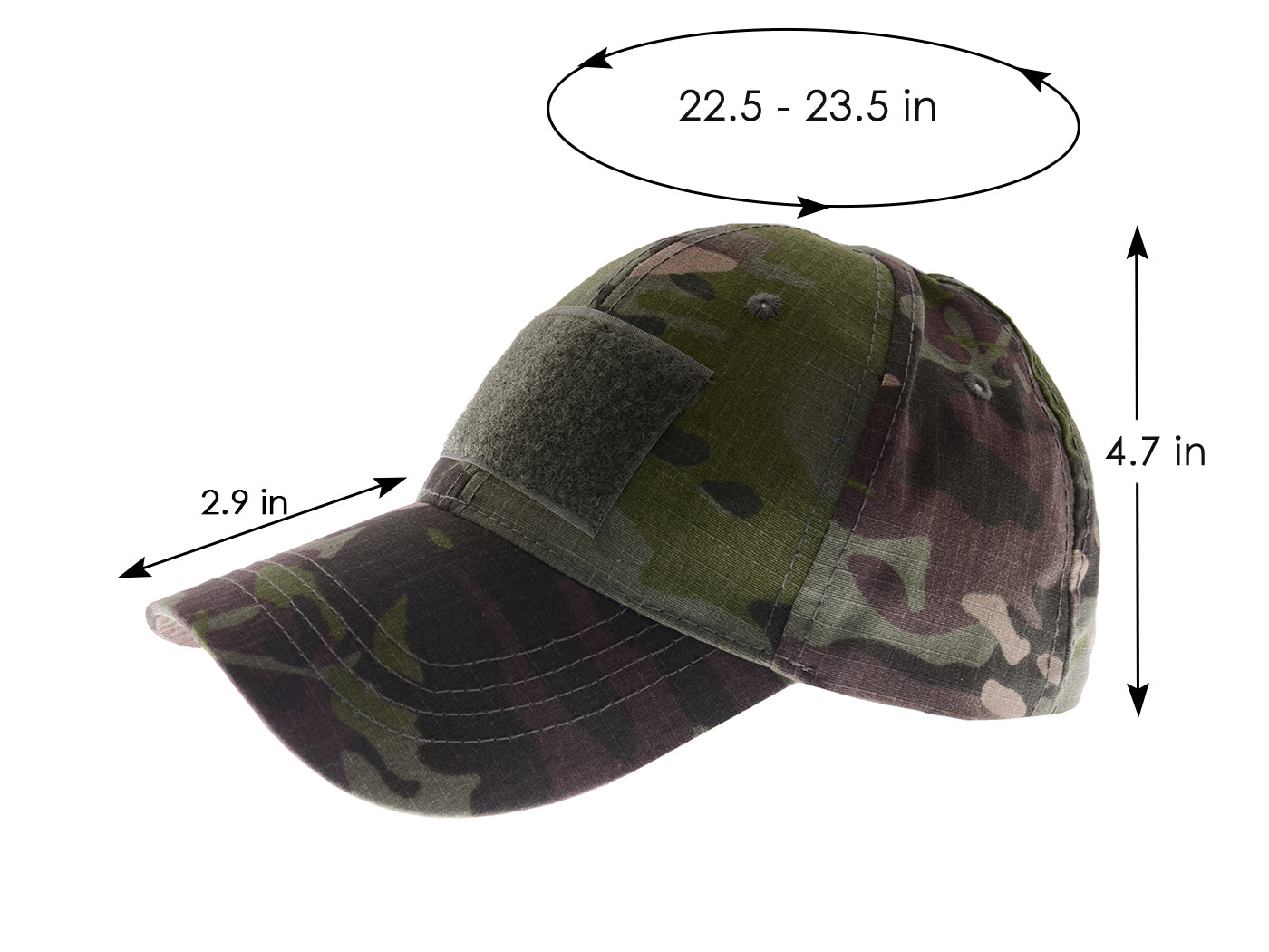 Gorra de béisbol con parche de camuflaje de Anna-Kaci, gorra táctica militar para exteriores