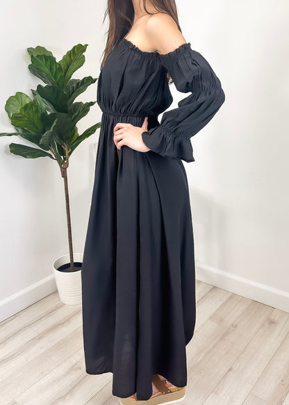 Anna-Kaci Womens Renaissance Overdress Medieval Irish Off Shoulder Dress