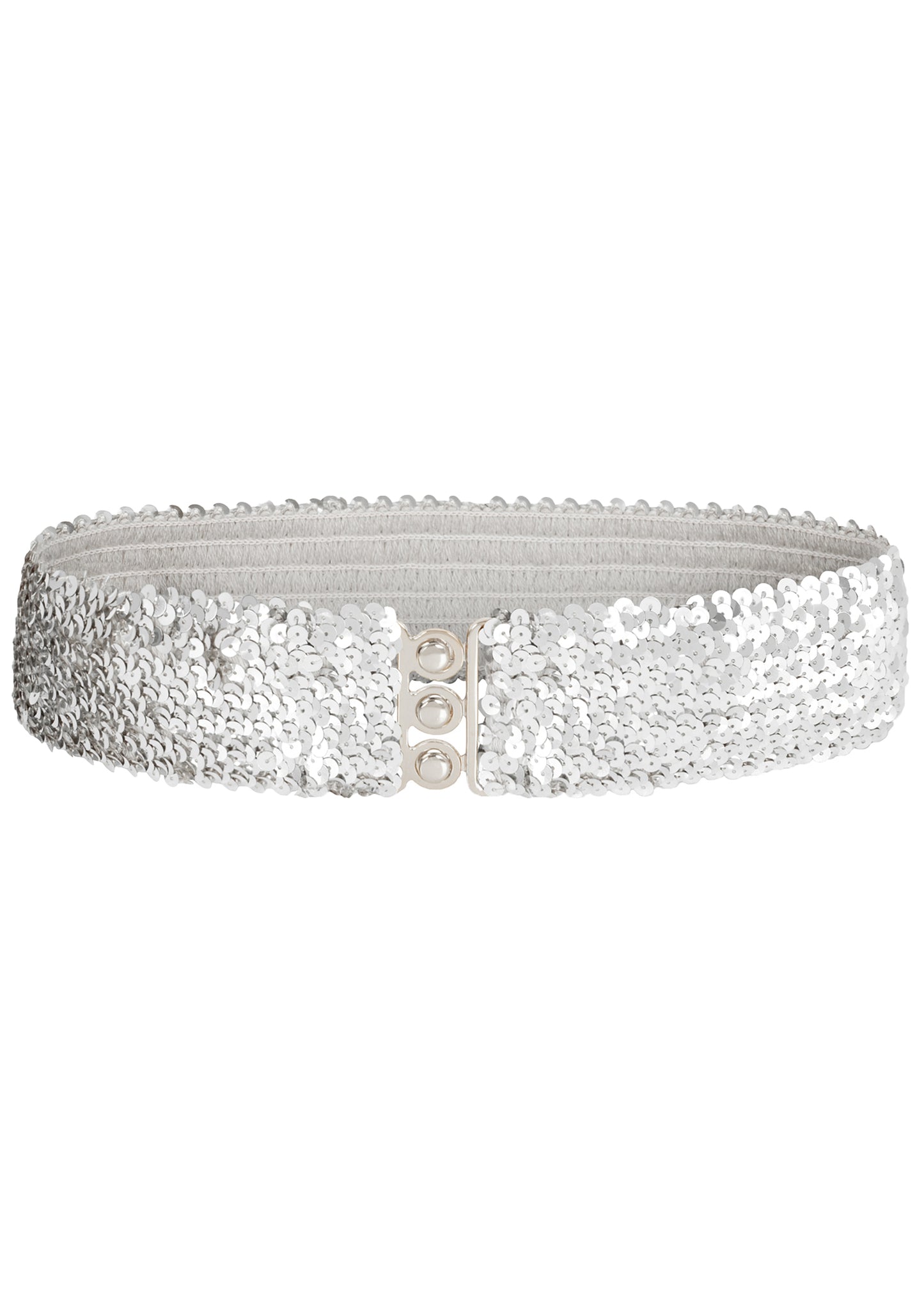 Anna-Kaci Women Glitter Sequin Belts Stretchy Sparkly Cinch Belt Disco Party Costume Elastic Waist Accessory