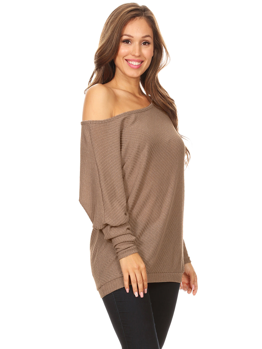 Sudadera de descanso con hombros descubiertos