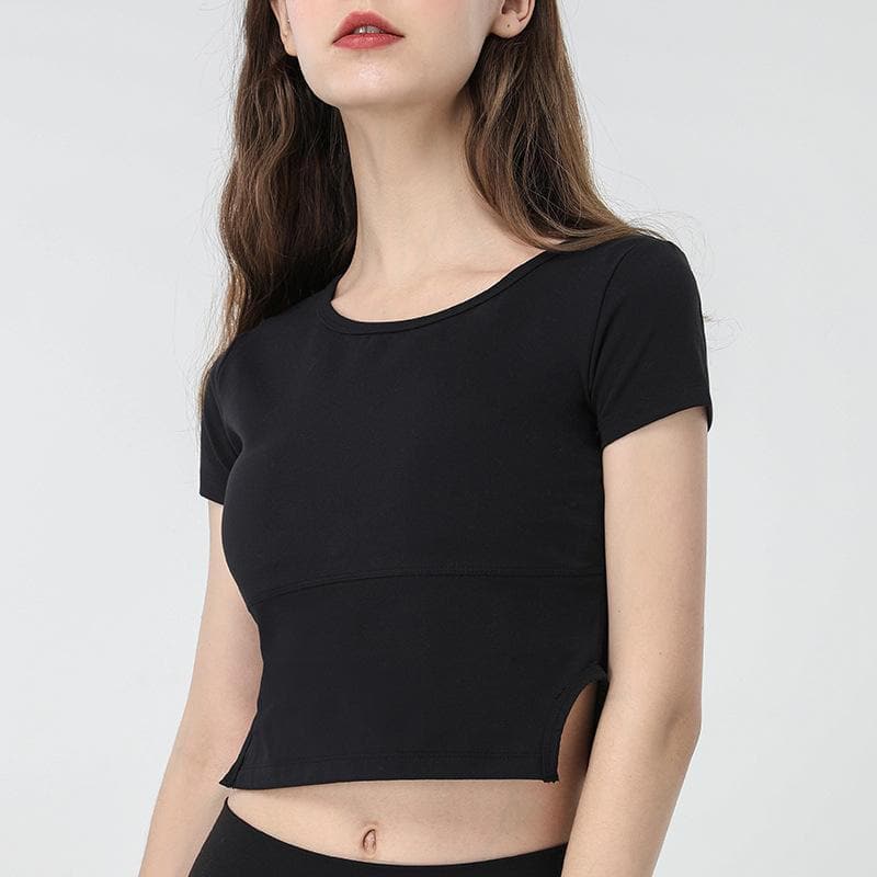 Anna-Kaci Easy Everyday Yoga T-Shirt | Anna-Kaci Large / Black
