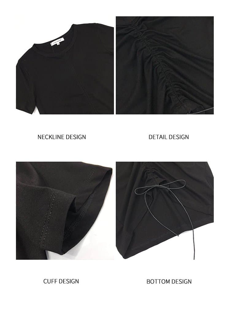 Anna-Kaci Gathered Chic Short Sleeve T-Shirt by Anna-Kaci