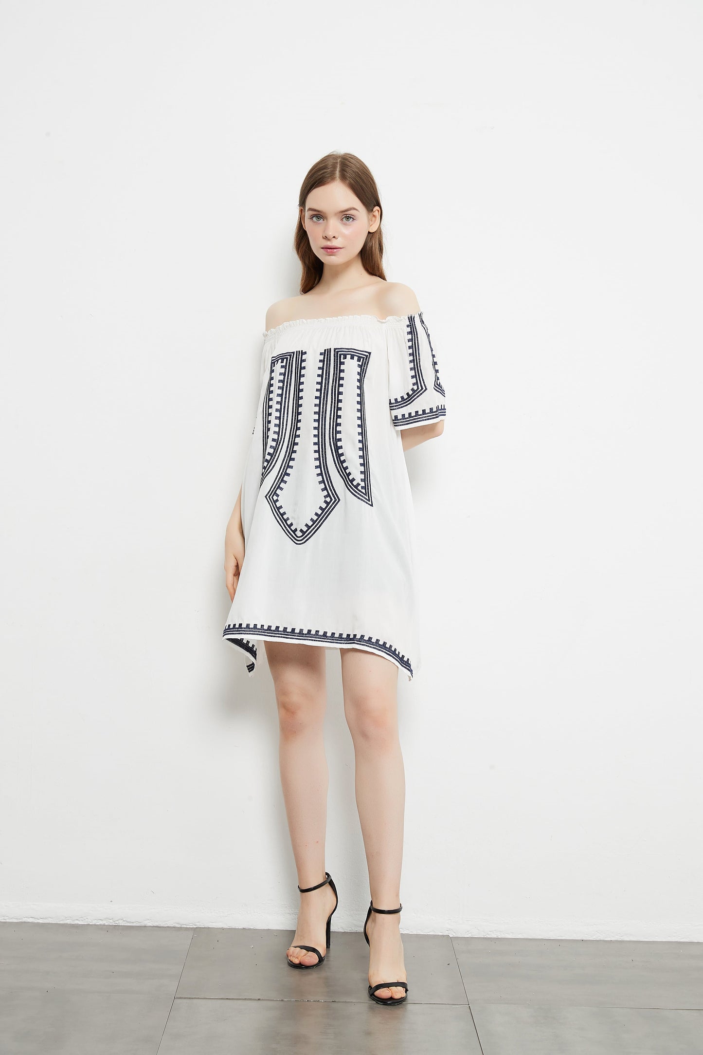 Anna-Kaci Printed Versatile Off Shoulder Smocked Dress | Anna Kaci