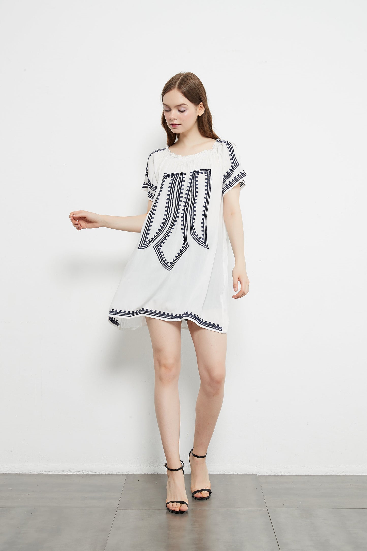 Anna-Kaci Printed Versatile Off Shoulder Smocked Dress | Anna Kaci