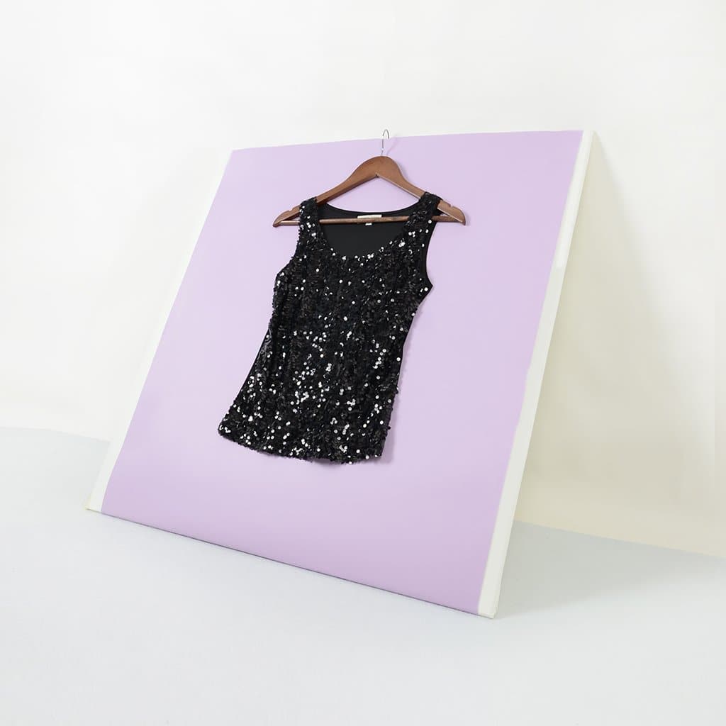 Anna-Kaci Sequin Sparkly Sleeveless Top Glam & Glitz | Women | Anna-Kaci XS / Black