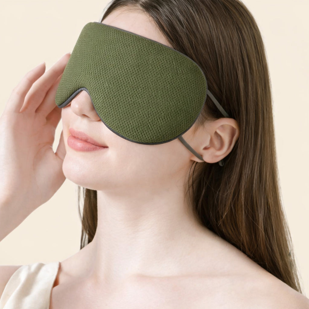 Anna-Kaci Dual-Sided Cooling and Warm Sleep Eye Mask with Adjustable Strap and Light Blocking Design