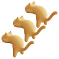 Anna-Kaci 3-Piece Desk Edge Bag Hook with Cat-Shaped Design and Protective Non-Slip Surface
