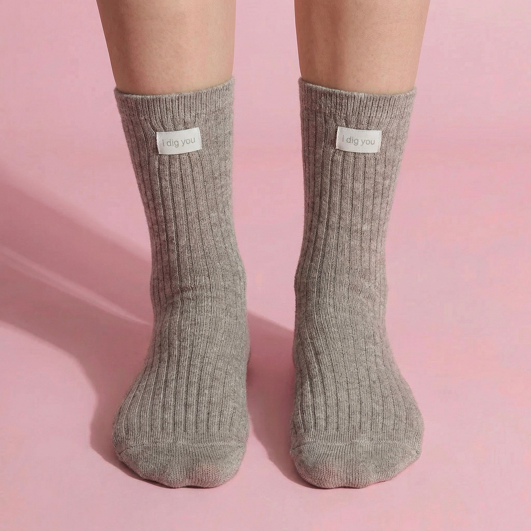 Anna-Kaci Women's 3-Pair Ribbed Crew Socks Set Soft Stretch Knit Fabric Minimal Everyday Comfort Socks