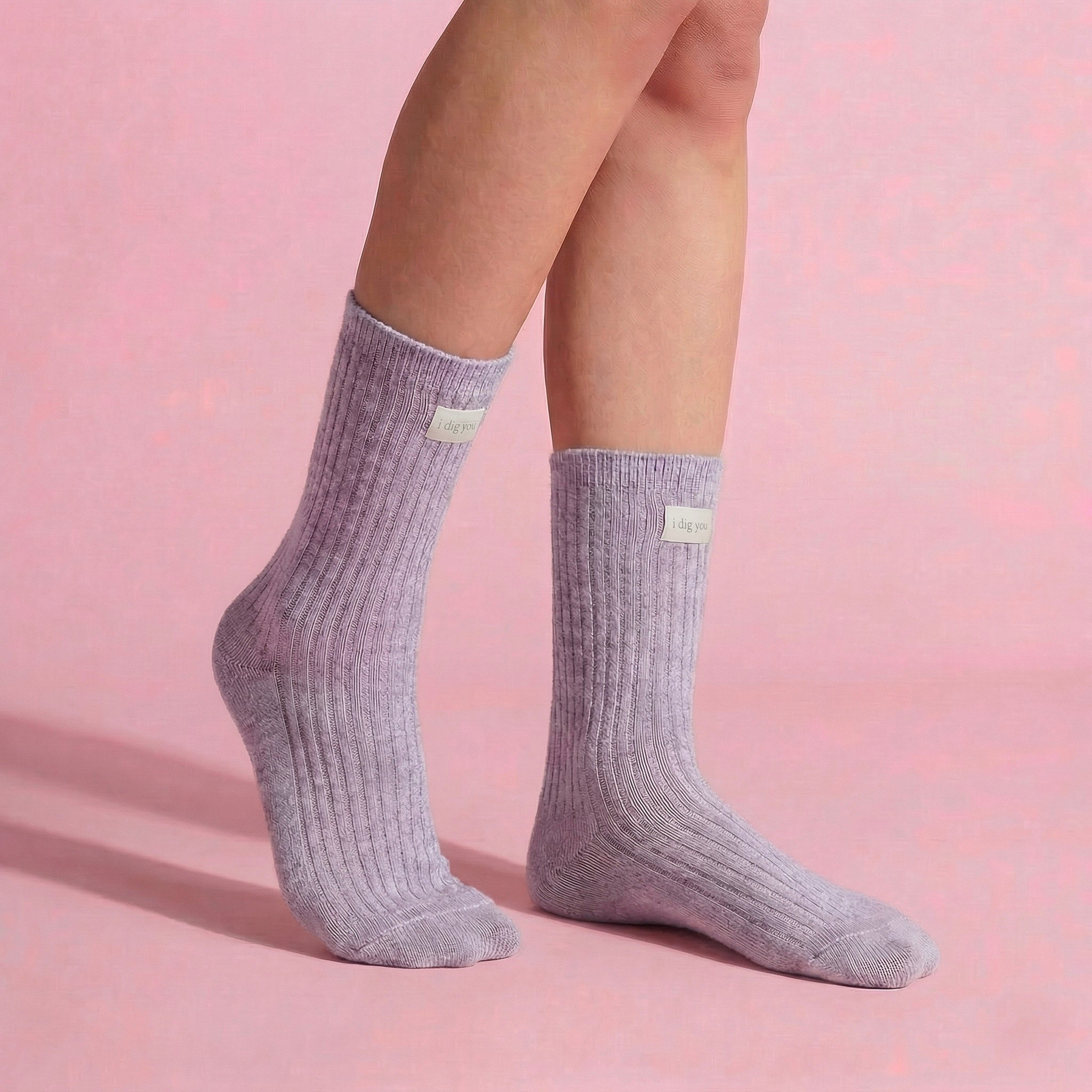 Anna-Kaci Women's 3-Pair Ribbed Crew Socks Set Soft Stretch Knit Fabric Minimal Everyday Comfort Socks