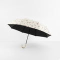 Anna-Kaci Cherry Print Compact Foldable Umbrella with Full Coverage Canopy