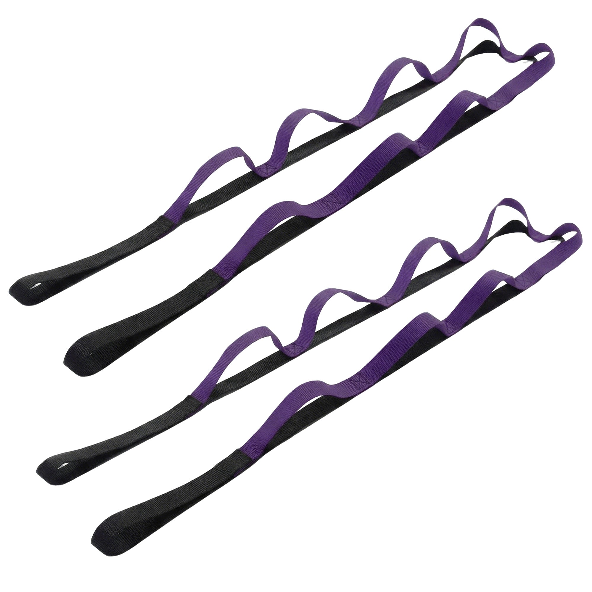 Anna-Kaci 2-PC Multi-Loop Stretch Strap Adjustable Yoga Flexibility Band