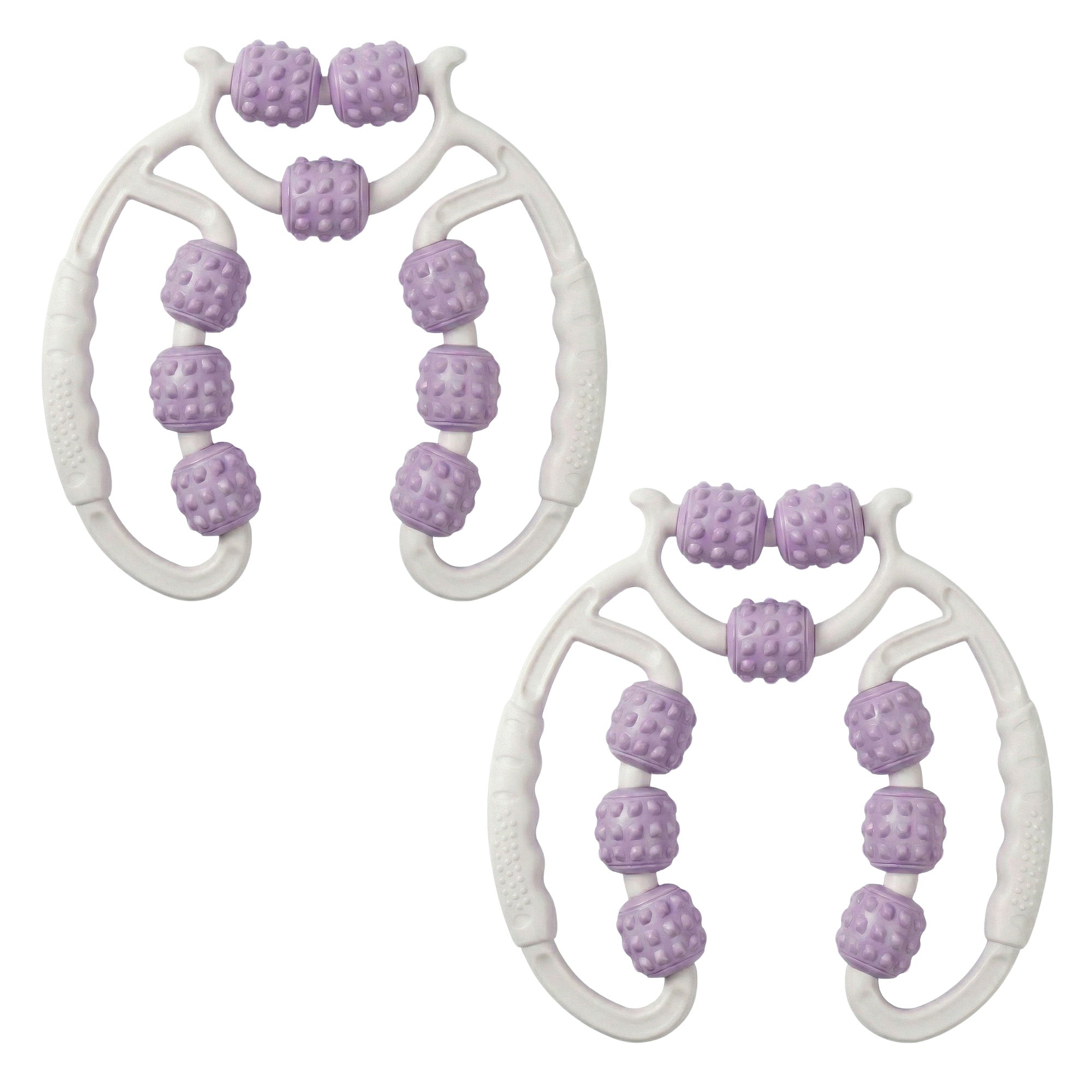 Anna-Kaci 2-PC Handheld Muscle Roller Massager for Deep Tissue Relief