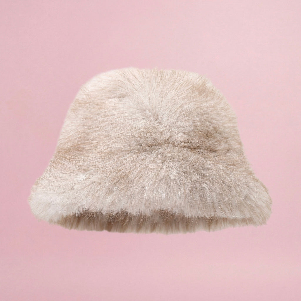 Anna-Kaci Women's Plush Furry Bucket Hat with Soft Cozy Lining