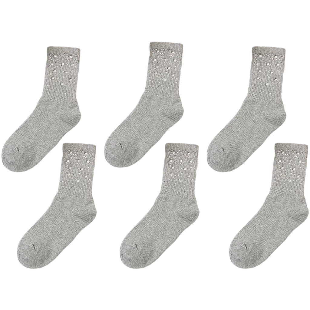 Anna-Kaci Women's 6pk Dot Ankle Socks - Sparkly Accent Dress Socks for Parties & Stylish Daily Wear