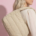 Anna-Kaci Women's Quilted Mini Handbag - Compact Puffy Top-Handle Bag for Casual Daily & Stylish Outings