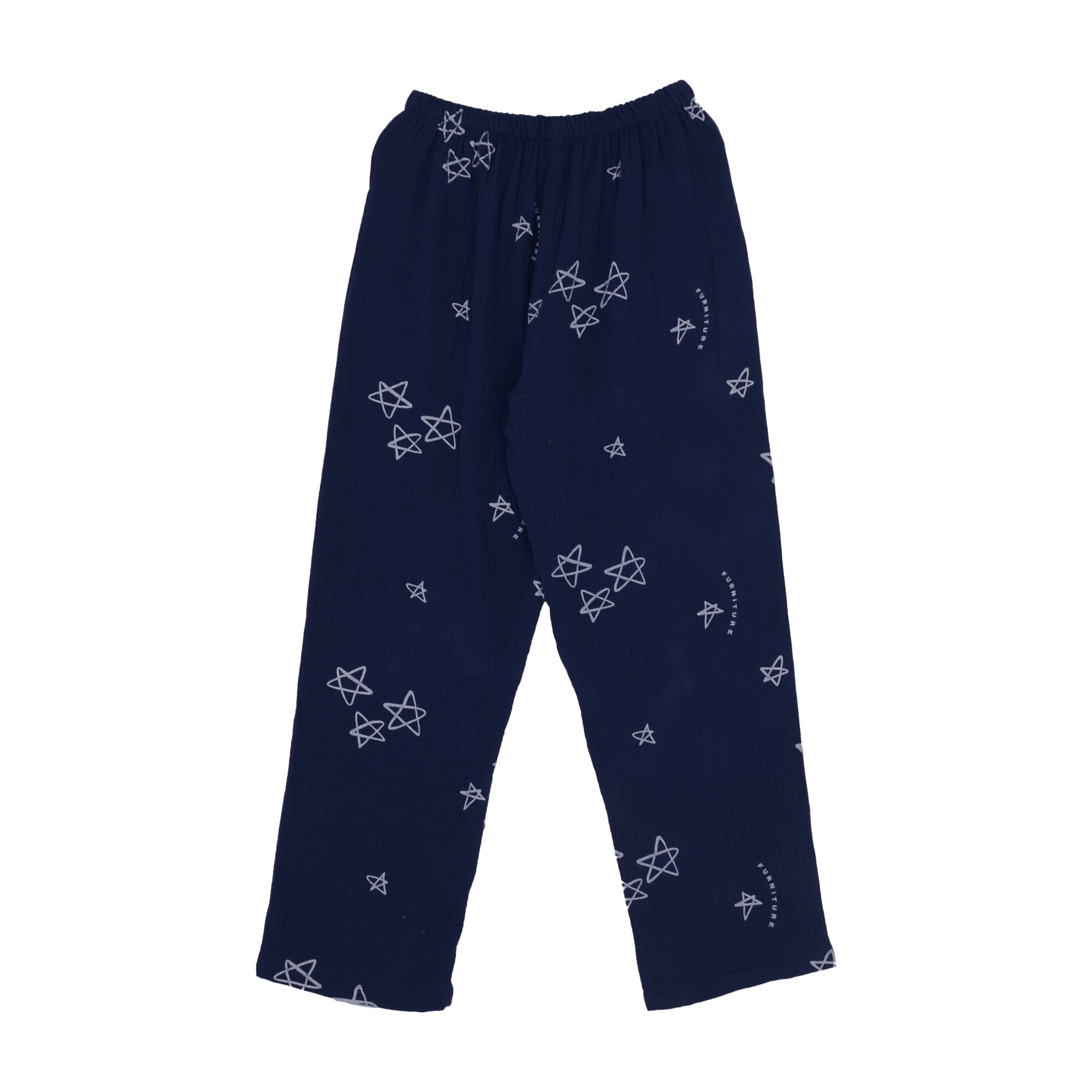 Anna-Kaci Lounge Women's Long Sleeve Button-Up Pajama Set with Notched Collar and Star Print Design