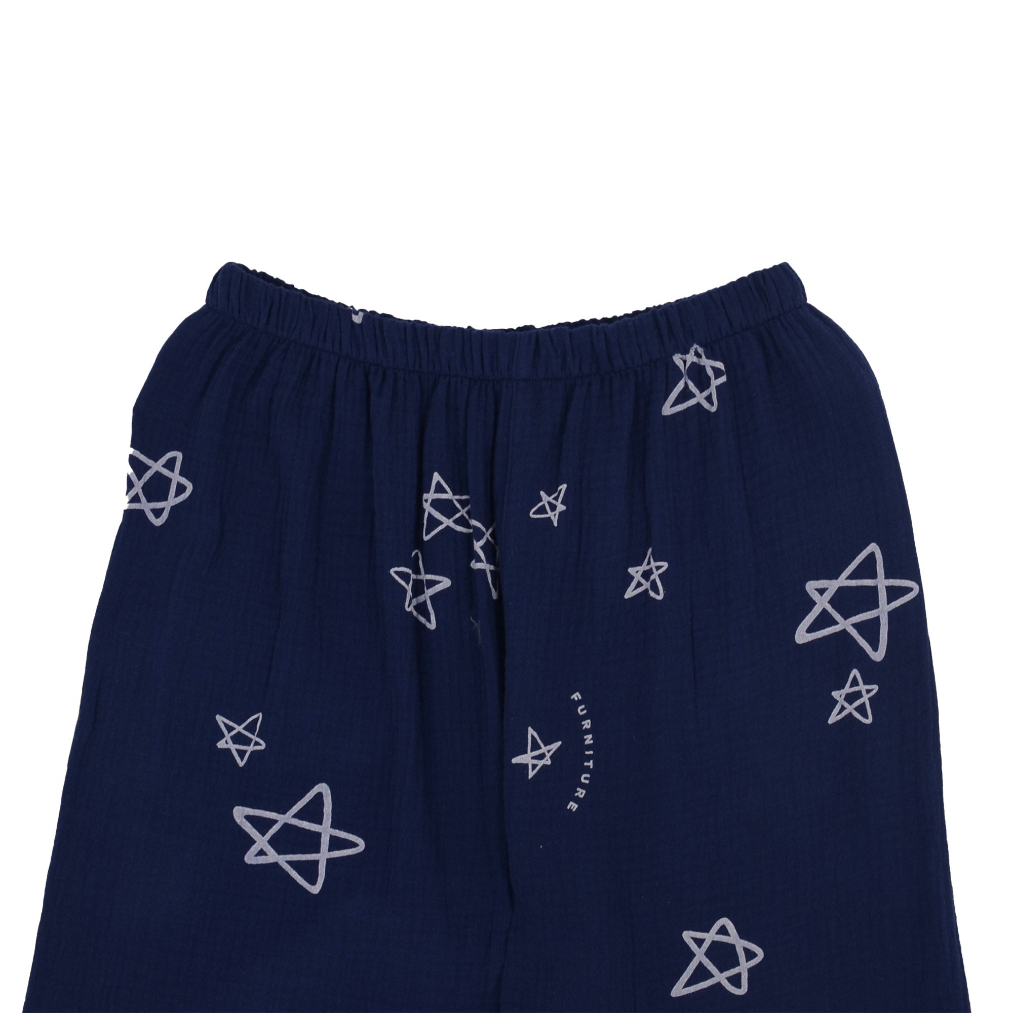 Anna-Kaci Lounge Women's Long Sleeve Button-Up Pajama Set with Notched Collar and Star Print Design