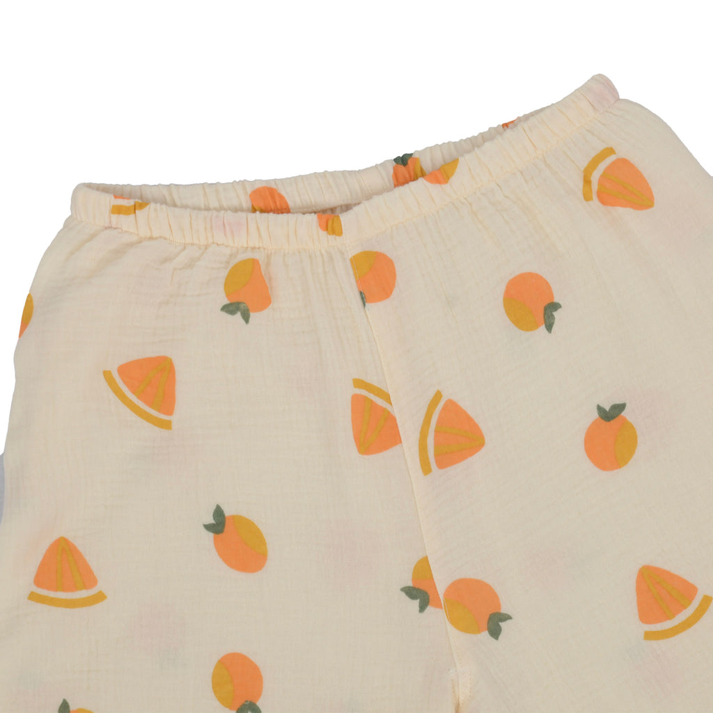 Coordenadas del salón con estampados de frutas
