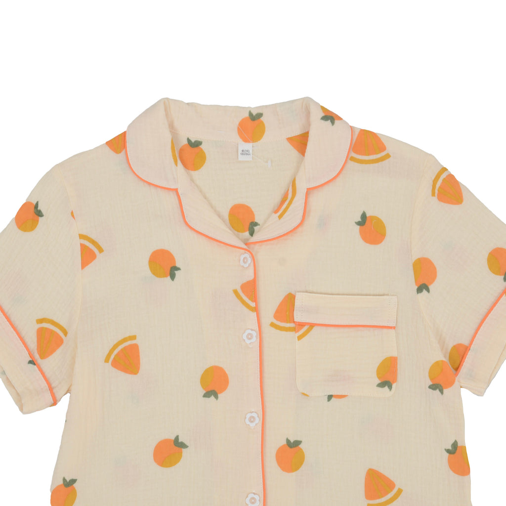 Coordenadas del salón con estampados de frutas