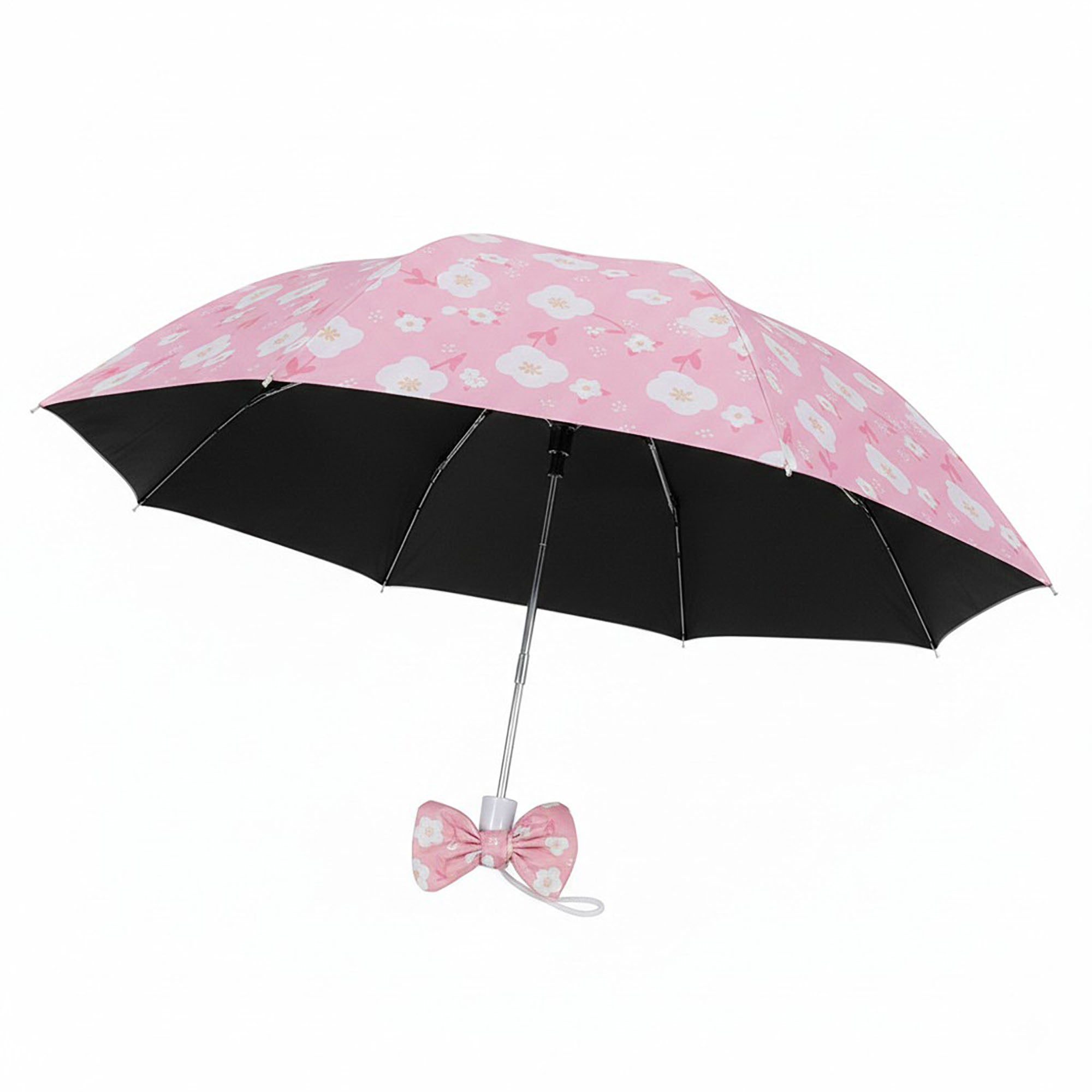 Anna-Kaci Floral Print Automatic Open Umbrella with Compact Foldable Design