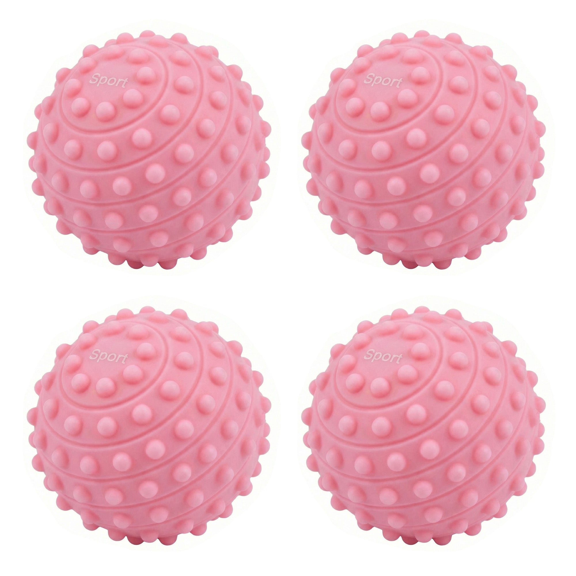Anna-Kaci 4-PC Textured Massage Ball for Muscle Recovery and Deep Tissue Relief
