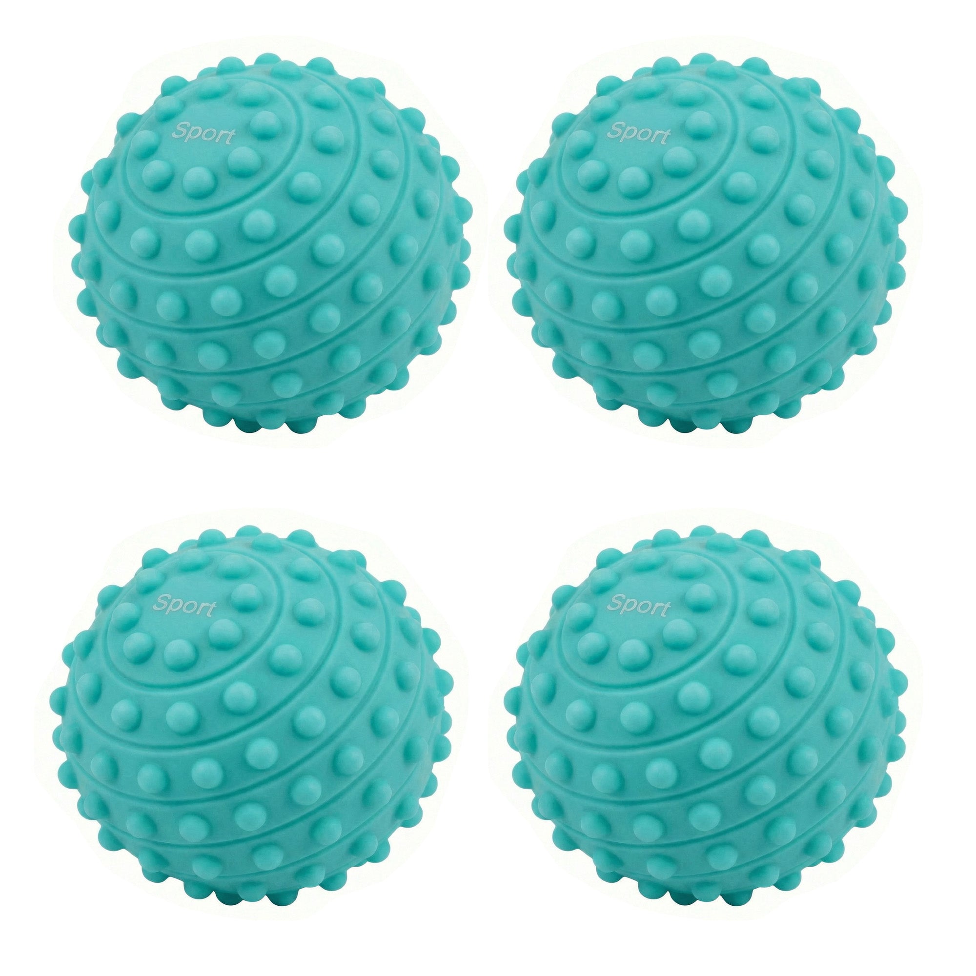 Anna-Kaci 4-PC Textured Massage Ball for Muscle Recovery and Deep Tissue Relief