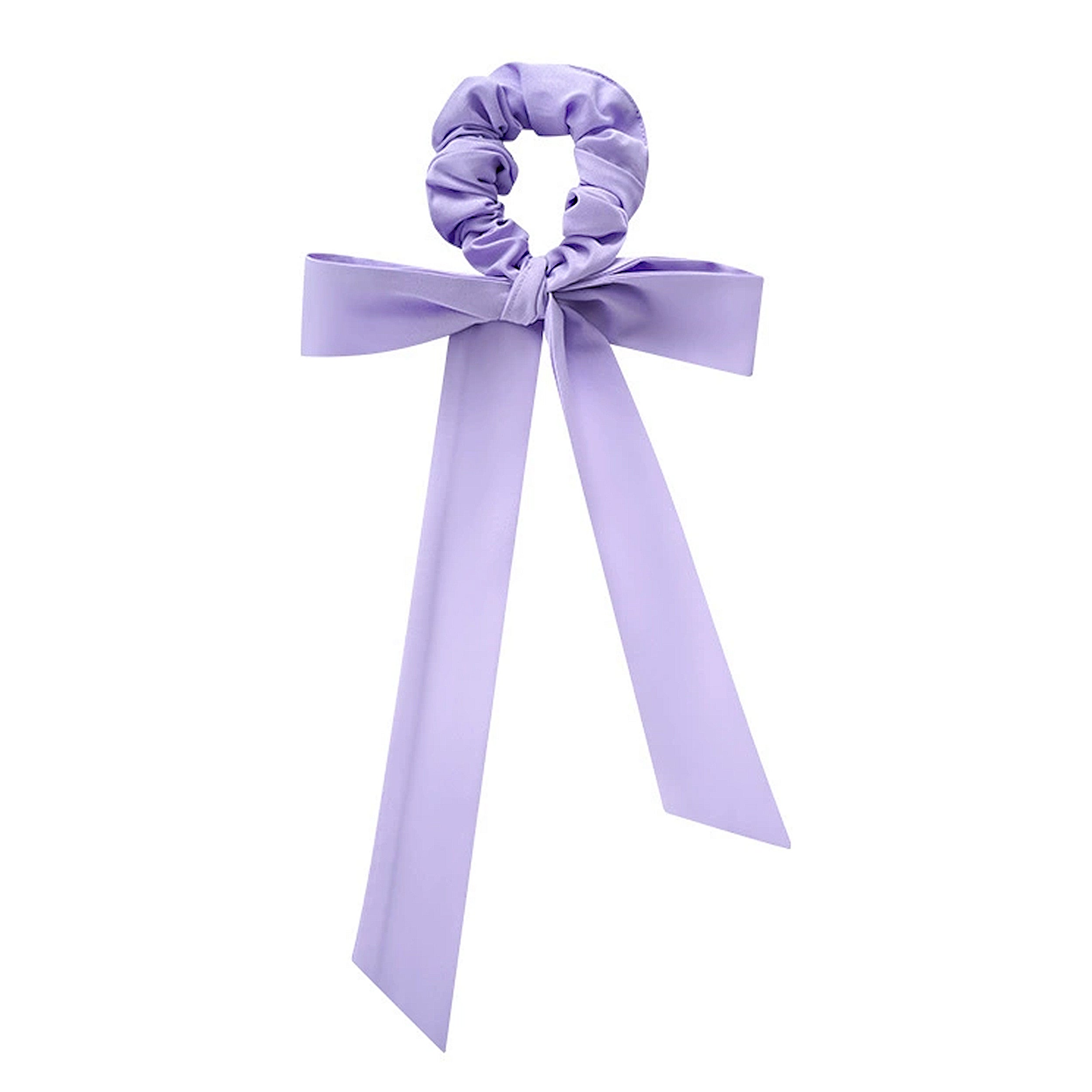Anna-Kaci Elastic Hair Ties with Long Bows, Hair Scrunchies with Knotted Bow Ribbon for Women Girls