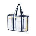 Anna-Kaci Women's Transparent Mesh Beach Tote Bag - Waterproof Travel Shoulder Bag