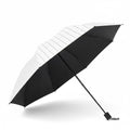 Anna-Kaci Clear Dome Umbrella with Grid Pattern Auto Open Wind Resistant Frame and Curved Handle Design
